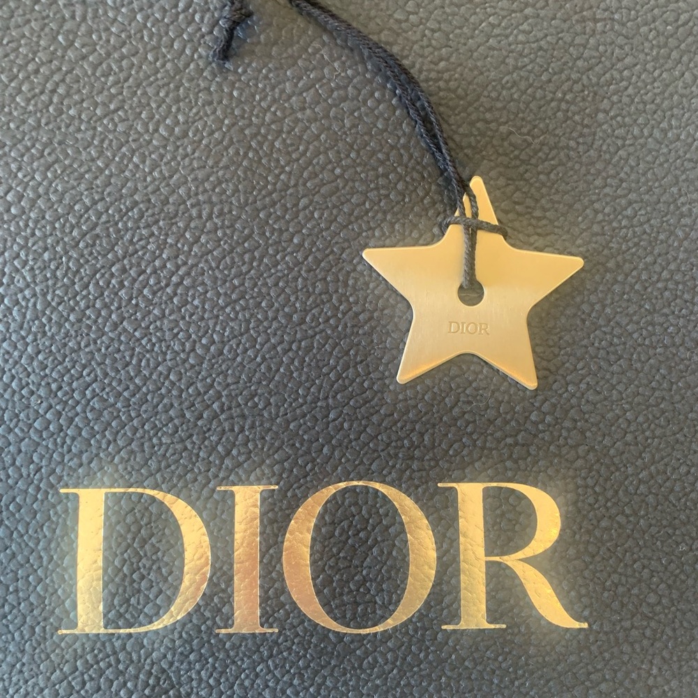 Dior silver chrome star charm (charm only)